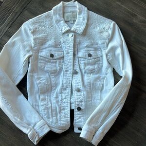 Hinge White Jean Jacket